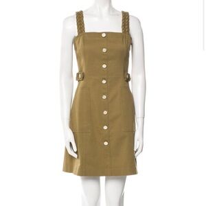Derek Lam 10 Crosby square neckline mini dress